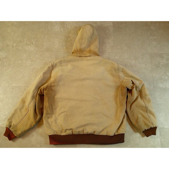 Vintage Distressed Carhartt J140 BRN Bomber Jacket Size Large - Picture 2 of 6